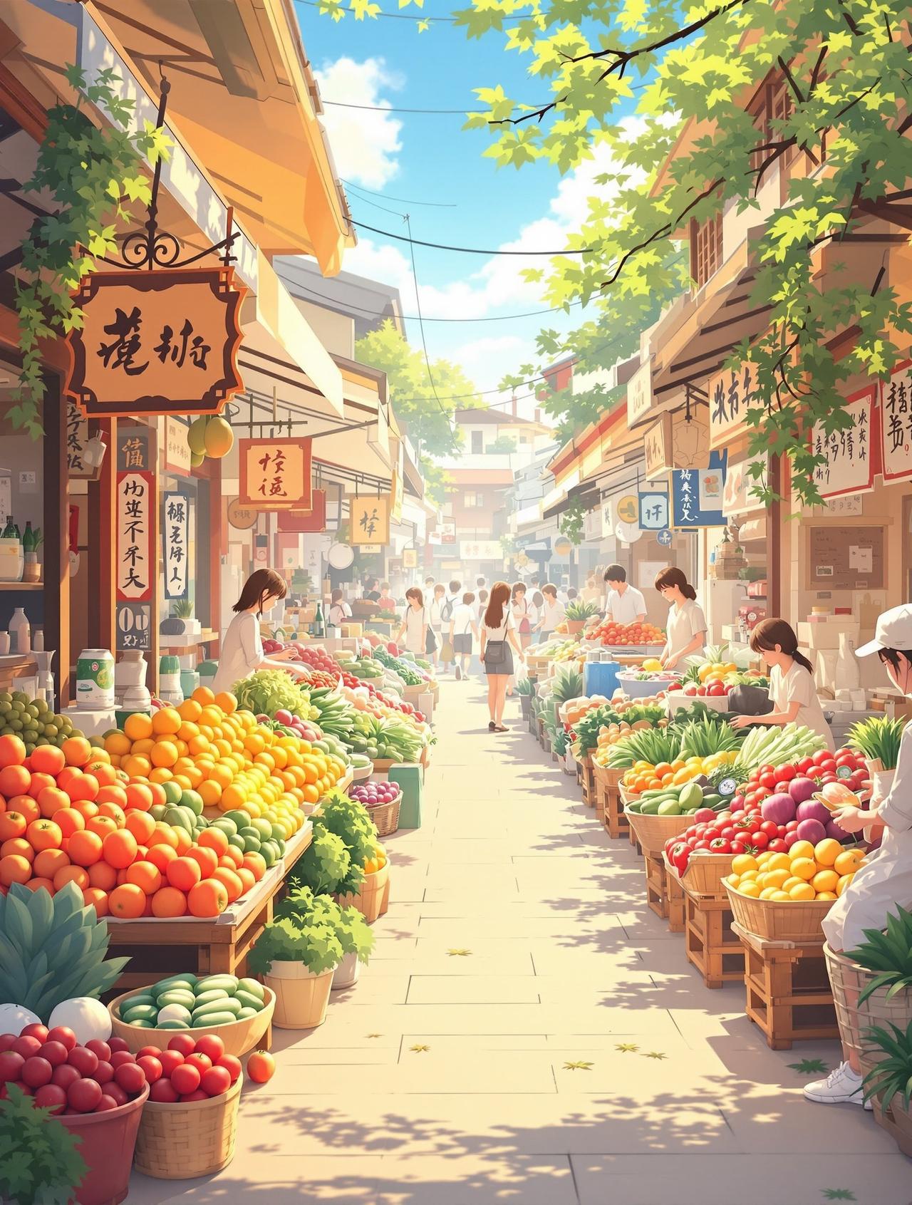 爱看互动短剧 - 清晨菜市场