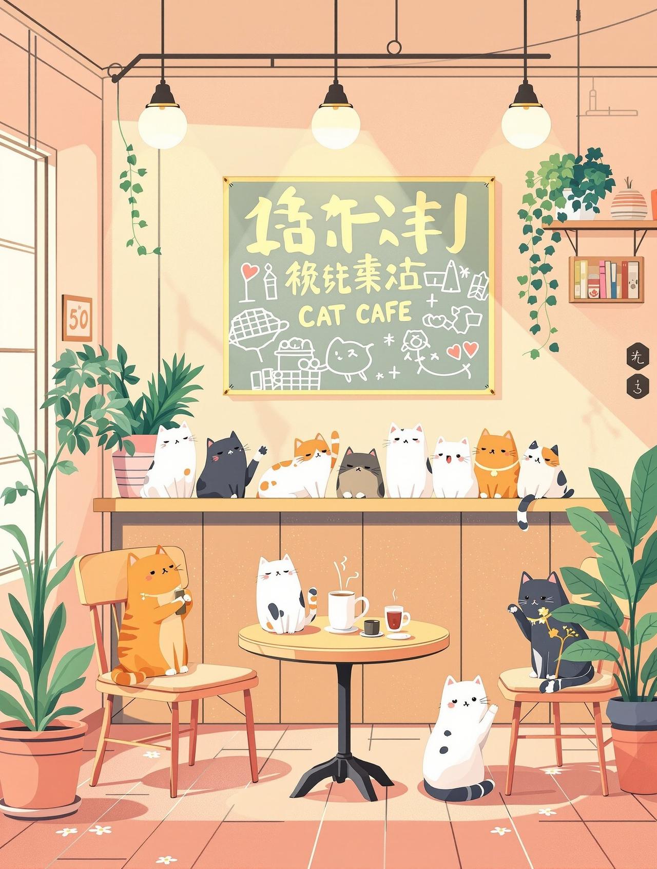 爱看互动短剧 - 猫咪咖啡馆 - 温情日常治愈动漫短剧